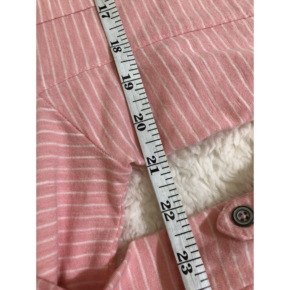 Sonoma Pink Collared Button Up With Pockets 100% Cotton - Picture 9 of 10